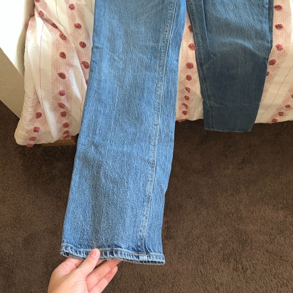 High Rise Slouchy Straight Jeans - Picture 3 of 4